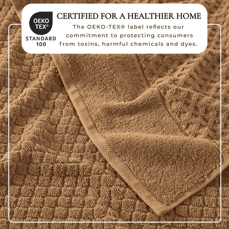 Cotton Diamond Waffle Weave Bath Towel Set - Grayson Collection