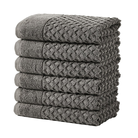 Cotton Diamond Waffle Weave Bath Towel Set – Grayson Collection-Parc Decor