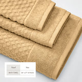 Cotton Diamond Waffle Weave Bath Towel Set - Grayson Collection