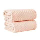 Cotton Diamond Waffle Weave Bath Towel Set - Grayson Collection