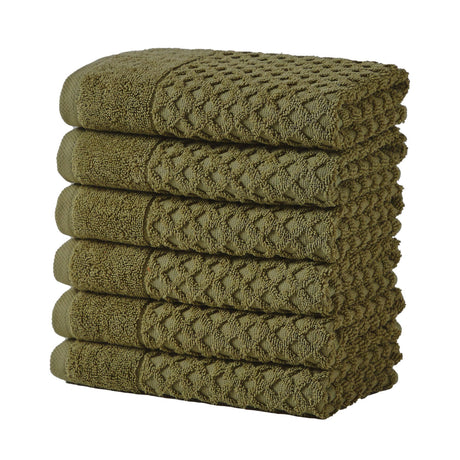 Cotton Diamond Waffle Weave Bath Towel Set - Grayson Collection