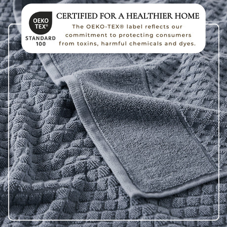 Cotton Diamond Waffle Weave Bath Towel Set - Grayson Collection