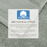 Cotton Linen-Like Border 6-Piece Towel Set – Priya Collection-Bath Towels & Washcloths-Parc Decor