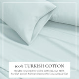 Cotton Solid Flannel Sheet - Nordic Collection
