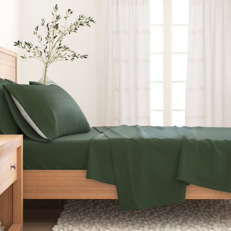 Cotton Solid Flannel Sheet - Nordic Collection