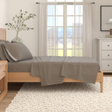 Cotton Solid Flannel Sheet - Nordic Collection