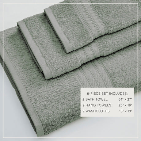 Cotton Terry Bath Towel Set - Cooper Collection