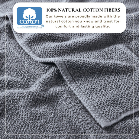 Cotton Textured Bath Towel Set - Acacia Collection