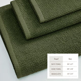 Cotton Textured Bath Towel Set - Acacia Collection