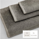 Cotton Textured Bath Towel Set - Acacia Collection