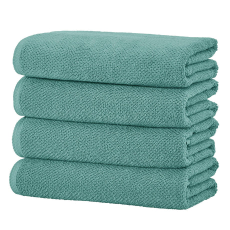 Cotton Textured Bath Towel Set - Acacia Collection-Bath Towels & Washcloths-Parc Decor