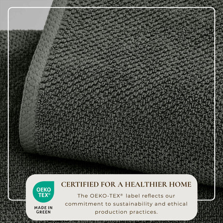 Cotton Textured Bath Towel Set – Acacia Collection-Bath Towels & Washcloths-Parc Decor