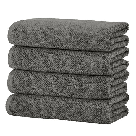 Cotton Textured Bath Towel Set - Acacia Collection-Bath Towels & Washcloths-Parc Decor