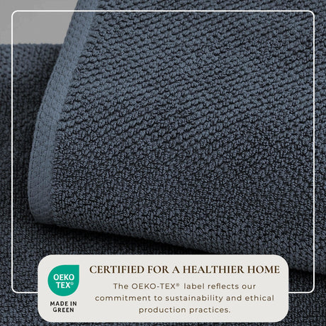 Cotton Textured Bath Towel Set – Acacia Collection-Bath Towels & Washcloths-Parc Decor