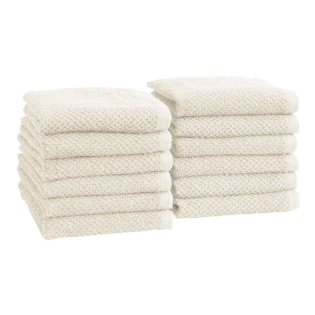 Cotton Textured Bath Towel Set - Acacia Collection-Bath Towels & Washcloths-Parc Decor