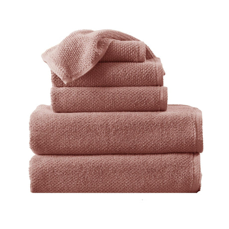 Cotton Textured Bath Towel Set - Acacia Collection-Bath Towels & Washcloths-Parc Decor