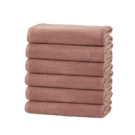 Cotton Textured Bath Towel Set - Acacia Collection-Bath Towels & Washcloths-Parc Decor