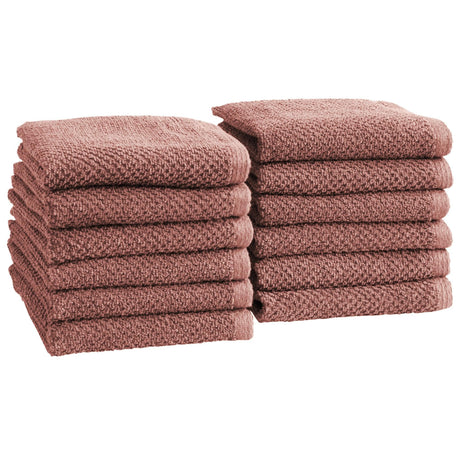 Cotton Textured Bath Towel Set - Acacia Collection-Bath Towels & Washcloths-Parc Decor