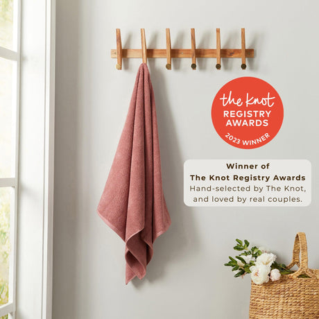 Cotton Textured Bath Towel Set – Acacia Collection-Bath Towels & Washcloths-Parc Decor