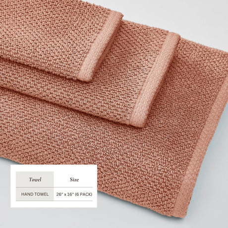 Cotton Textured Bath Towel Set – Acacia Collection-Bath Towels & Washcloths-Parc Decor