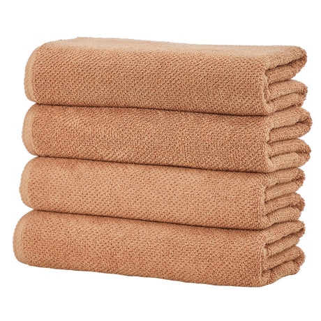 Cotton Textured Bath Towel Set - Acacia Collection-Bath Towels & Washcloths-Parc Decor