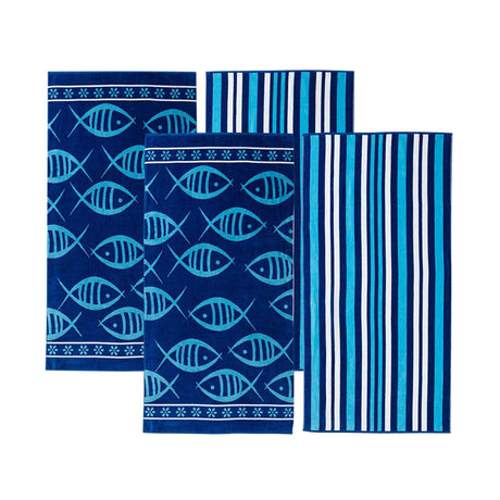 Cotton Velour Beach Towel - Maui Collection