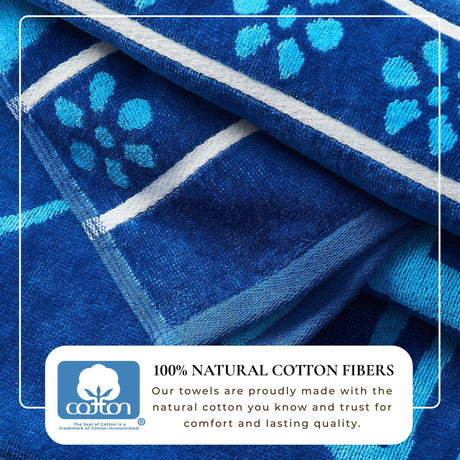 Cotton Velour Beach Towel - Maui Collection