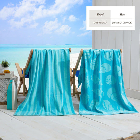 Cotton Velour Beach Towel - Maui Collection