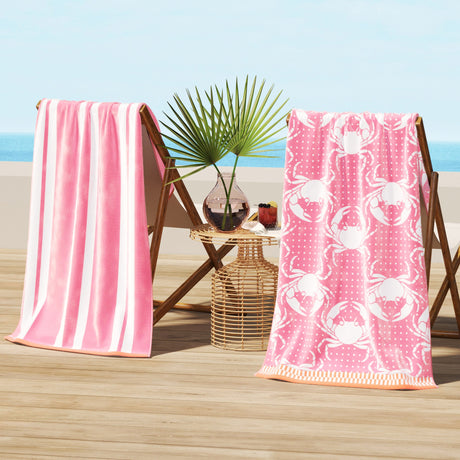 Cotton Velour Beach Towel - Maui Collection-Beach Towels-Parc Decor