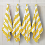 Cotton Velour Cabana Stripe Beach Towel - Novia Collection