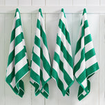 Cotton Velour Cabana Stripe Beach Towel - Novia Collection.