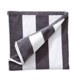 Cotton Velour Cabana Stripe Beach Towel - Novia Collection.