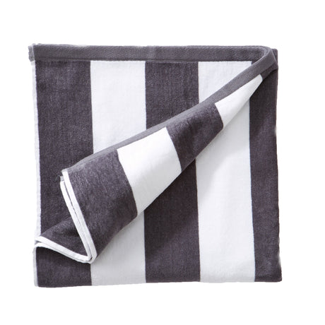 Cotton Velour Cabana Stripe Beach Towel - Novia Collection.