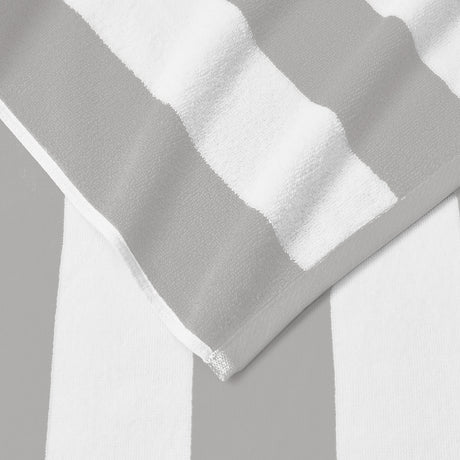 Cotton Velour Cabana Stripe Beach Towel - Novia Collection.