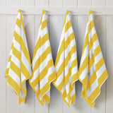 Cotton Velour Cabana Stripe Beach Towel - Novia Collection.