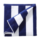 Cotton Velour Cabana Stripe Beach Towel - Novia Collection.