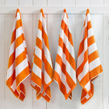 Cotton Velour Cabana Stripe Beach Towel - Novia Collection.
