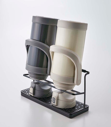 Countertop Bottle Drying Rack - Steel-Drainer Tray-Parc Decor