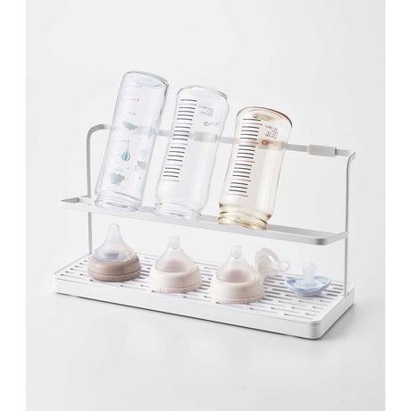 Countertop Bottle Drying Rack - Steel-Drainer Tray-Parc Decor