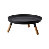 Countertop Pedestal Tray (5" H) - Steel + Wood
