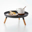 Countertop Pedestal Tray (5" H) - Steel + Wood
