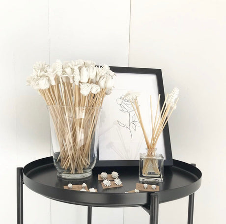 Country Flowers Bamboo Diffuser Sticks Set-Décor-Parc Decor