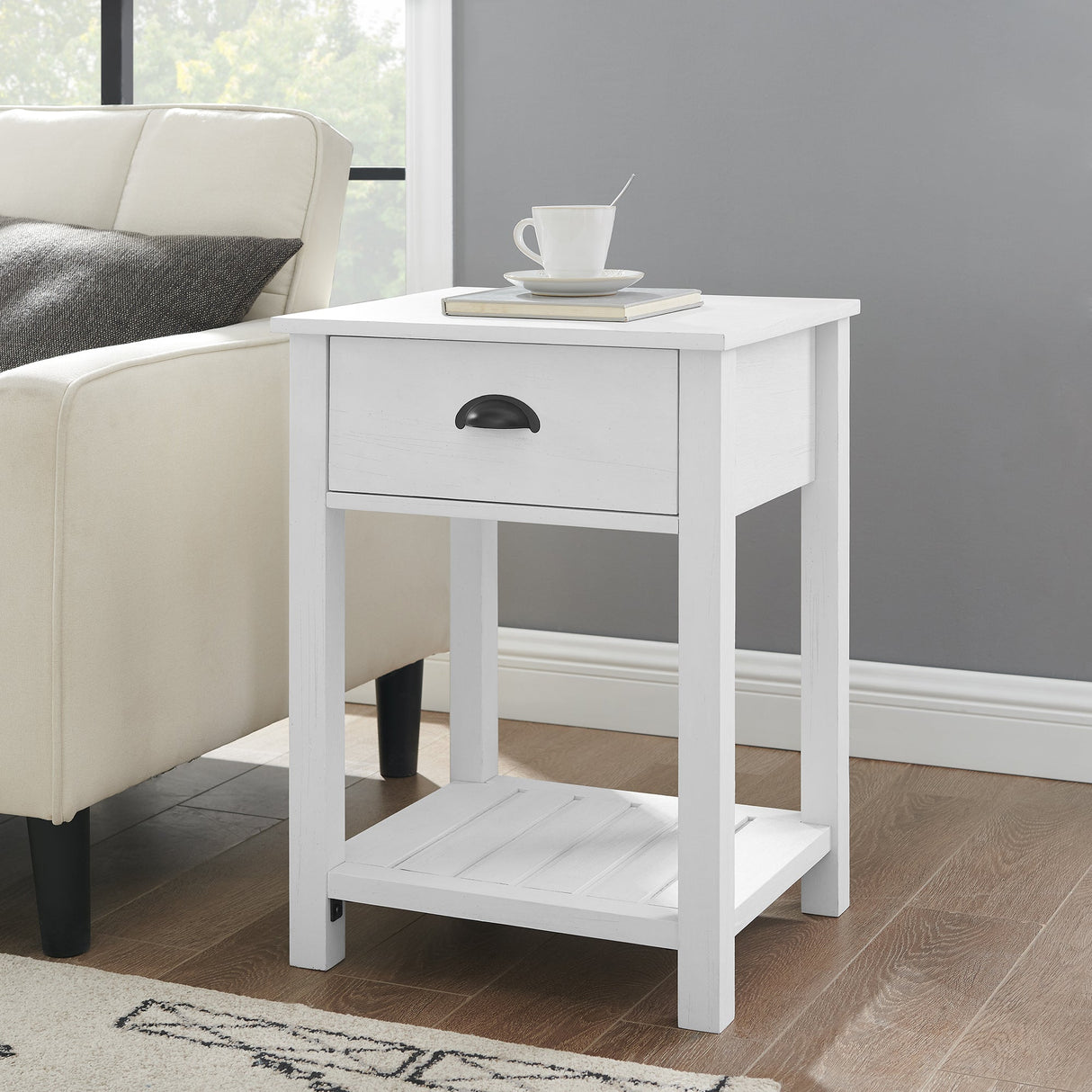 Country Nightstand / Side Table-Occasional-Parc Decor