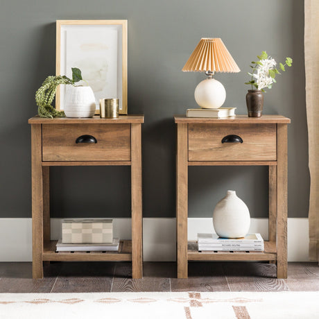 Country Nightstand / Side Table-Occasional-Parc Decor