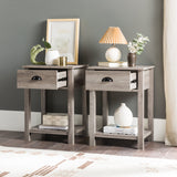 Country Nightstand / Side Table-Occasional-Parc Decor