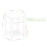 Country Nightstand / Side Table-Occasional-Parc Decor