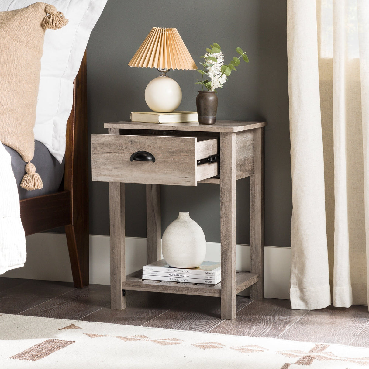 Country Nightstand / Side Table-Occasional-Parc Decor