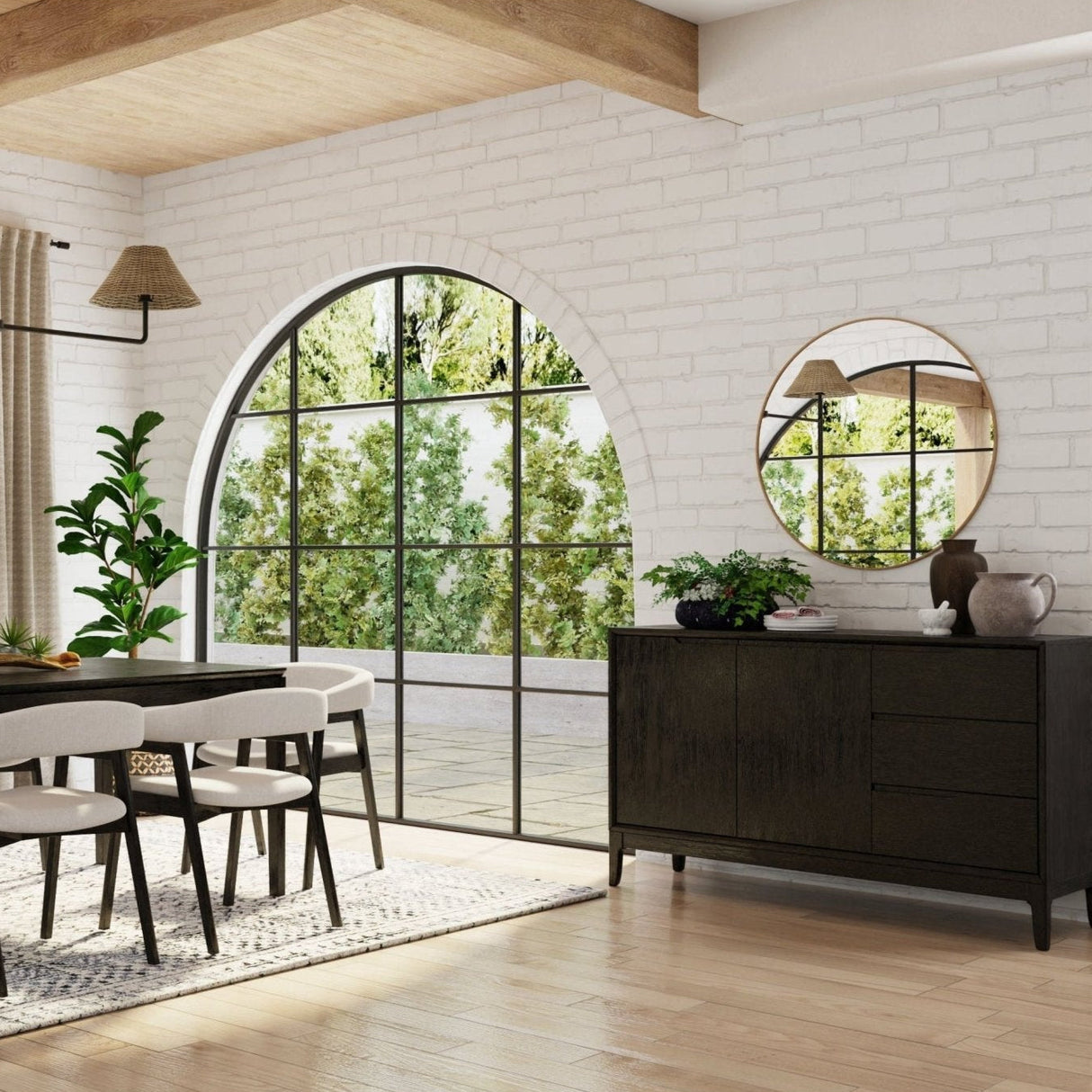 Cove Sideboard, Vintage Black-Servers & Sideboards-Parc Decor