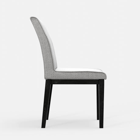 Cove Upholstered Side Chairs, Gray & Black