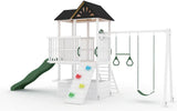 Craftsman Modern Outdoor Swing Set | Wooden Backyard Swing Frame for Kids-Outdoor-Parc Decor
